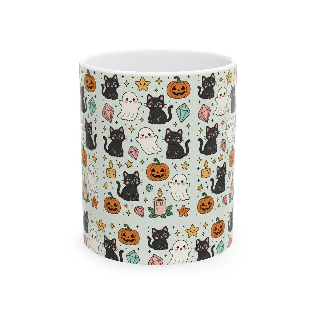 Ghost & Kitty-A Halloween Mug
