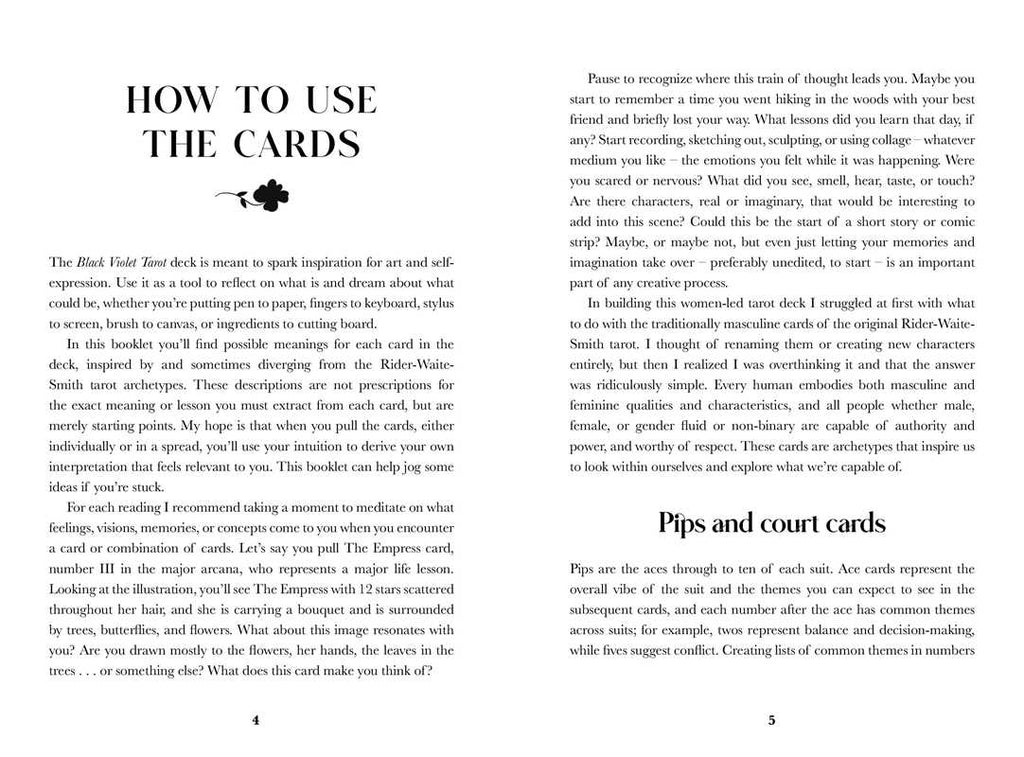 Black Violet Tarot by Heidi  Phelps