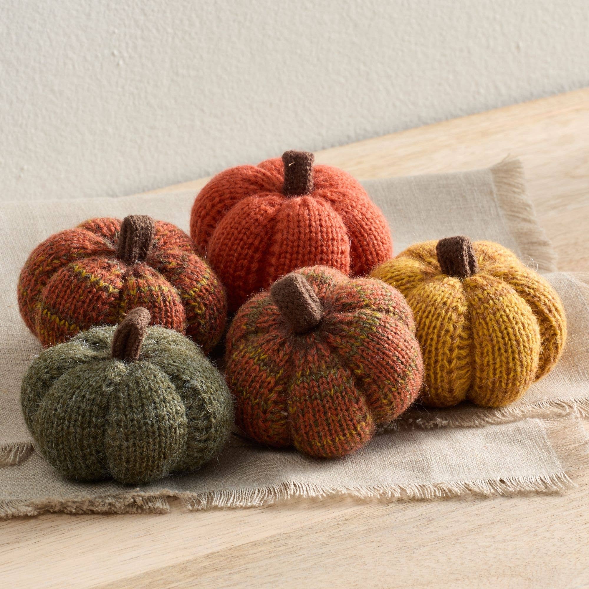 Orange Knitted Pumpkin