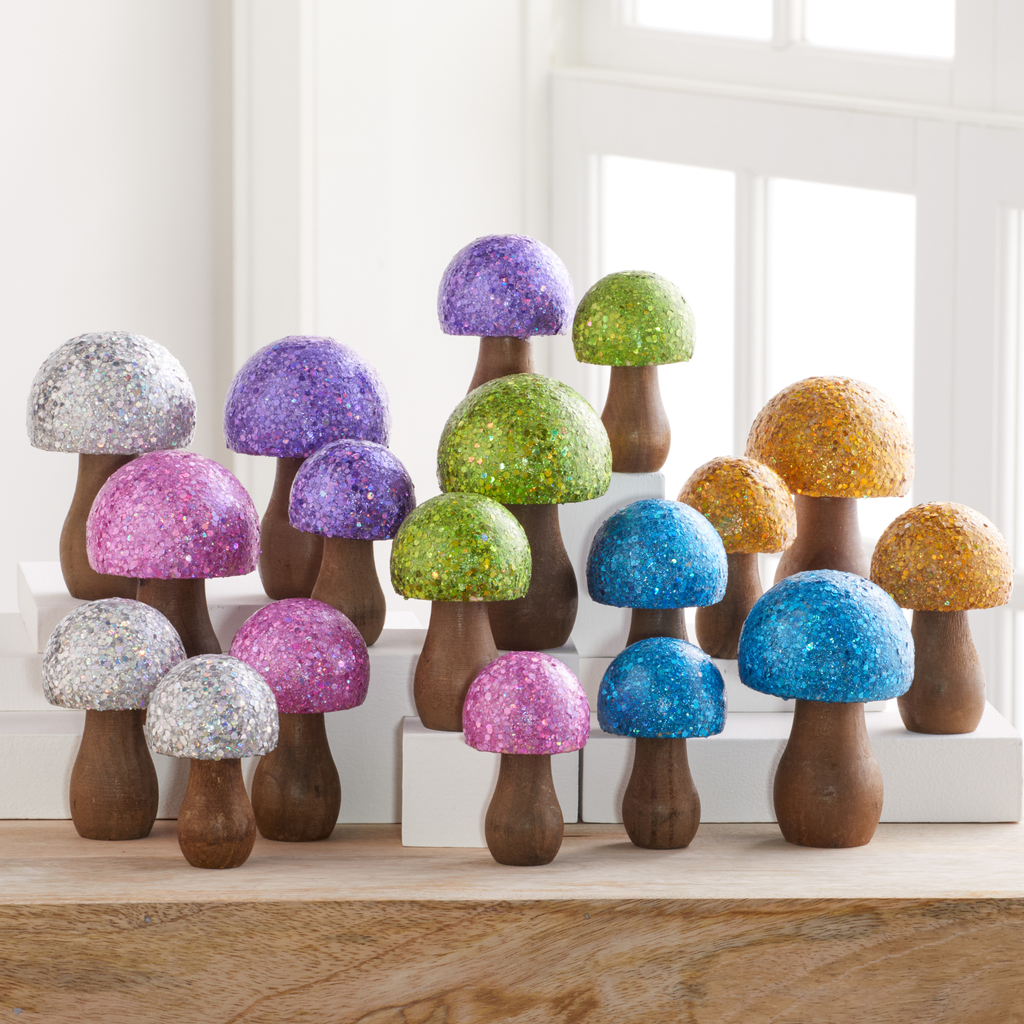 Glitter Mushroom Set