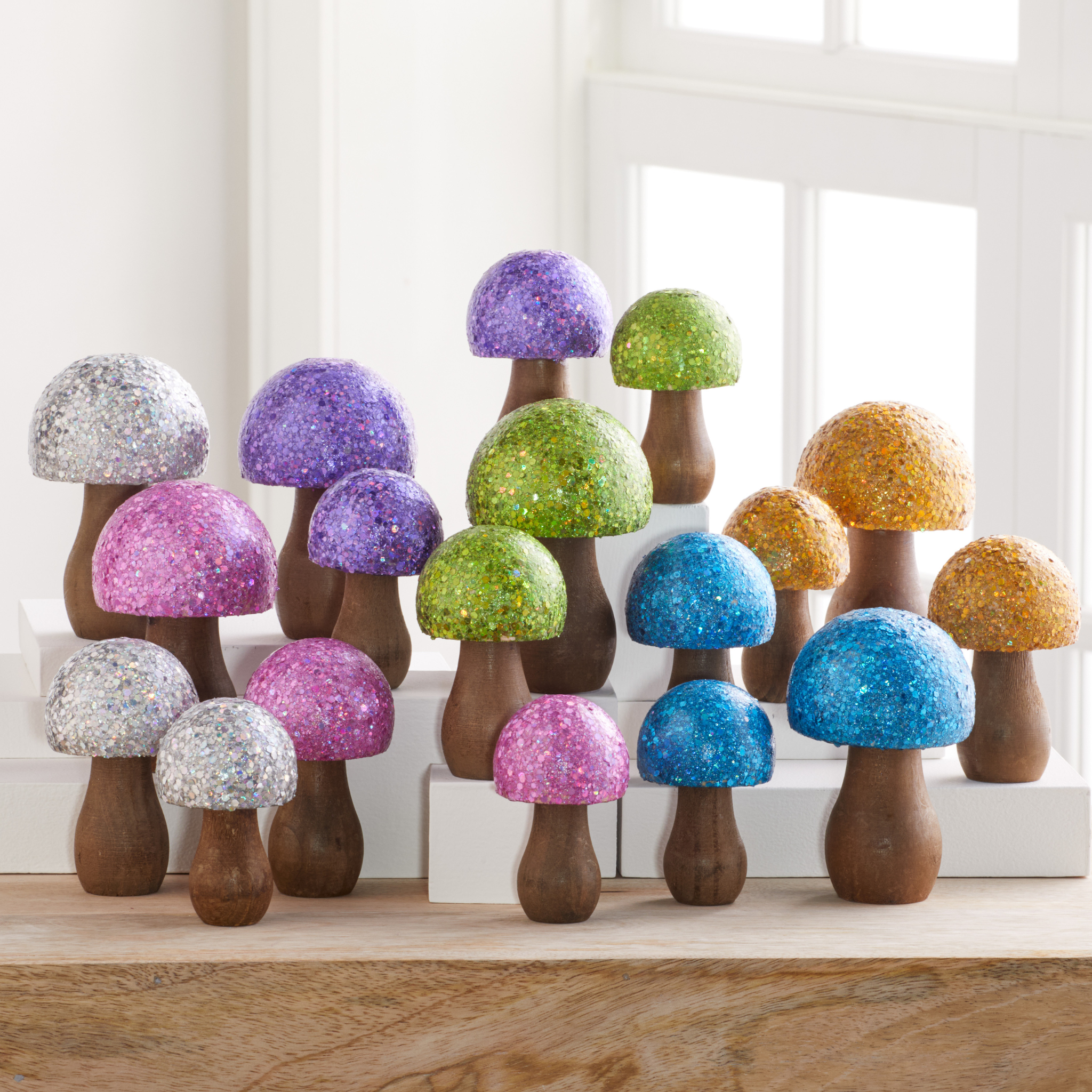 Glitter Mushroom Set