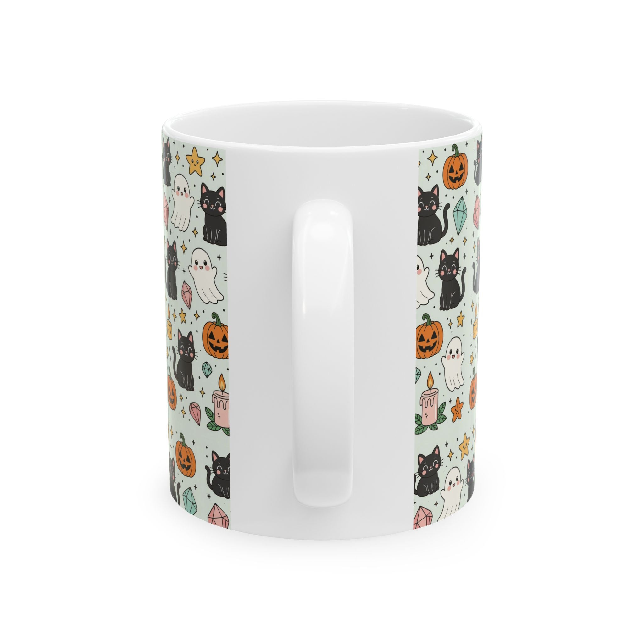 Ghost & Kitty-A Halloween Mug