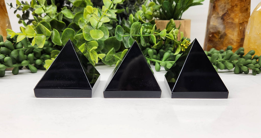 Black Obsidian Polished Pyramid