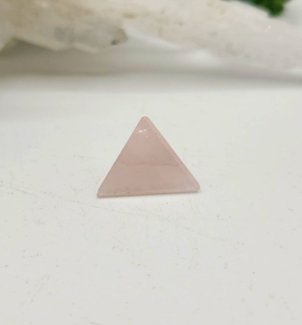 Rose Quartz 7 piece Platonic Geometry Set with Velvet Bag