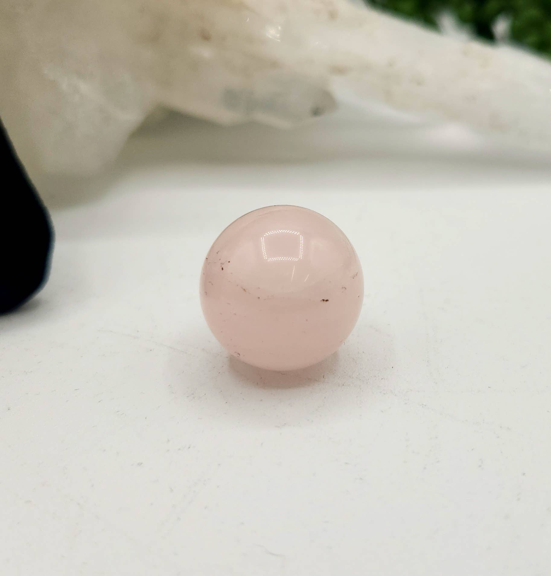 Rose Quartz 7 piece Platonic Geometry Set with Velvet Bag