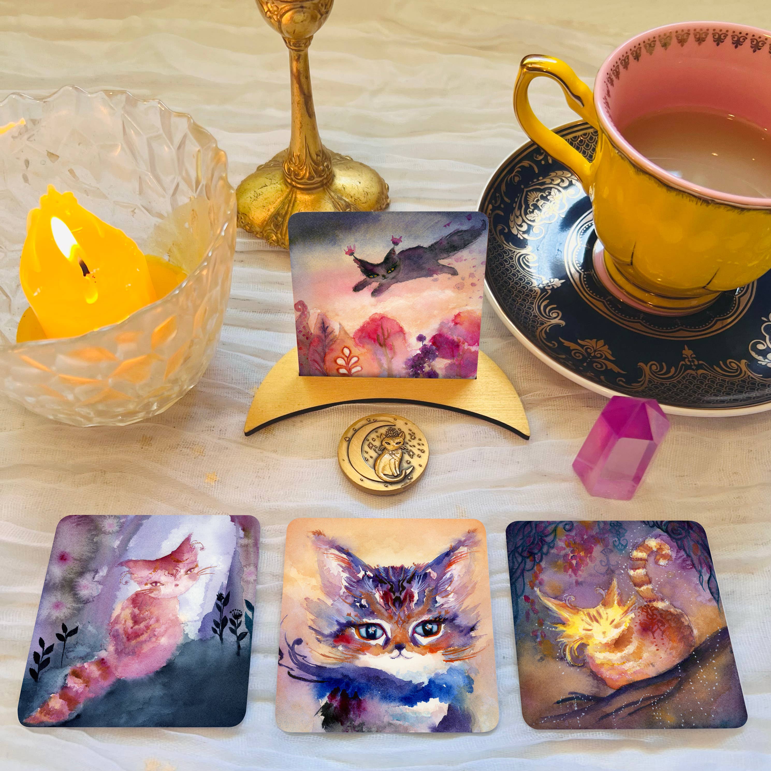 Spirit Kittens Pocket Oracle Deck