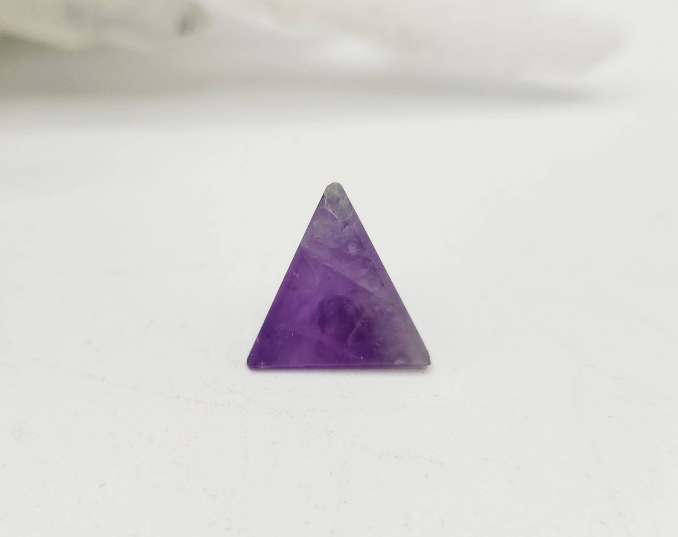 Amethyst 7 piece Platonic Geometry Set with Velvet Bag