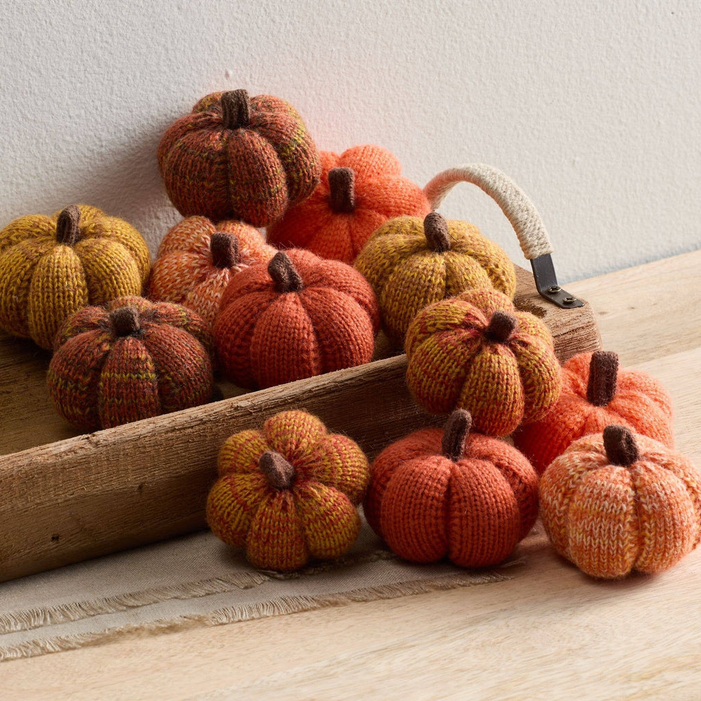 Orange Knitted Pumpkin