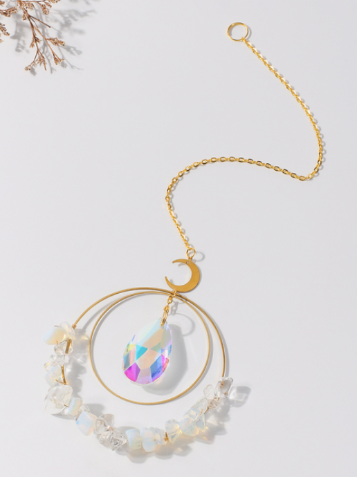 Crystal Moon-Suncatcher