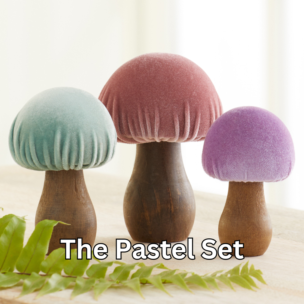 Velvet Mushroom Set
