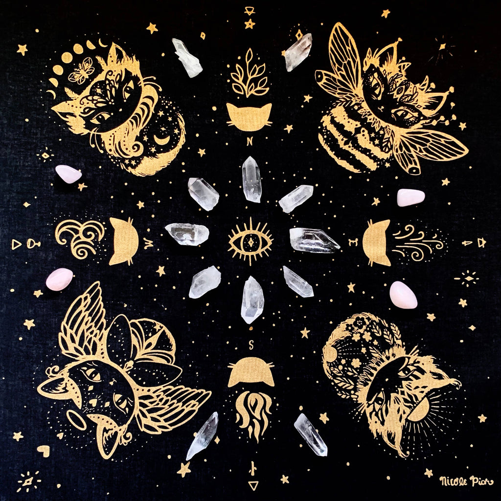 Cosmic Cats Altar Cloth