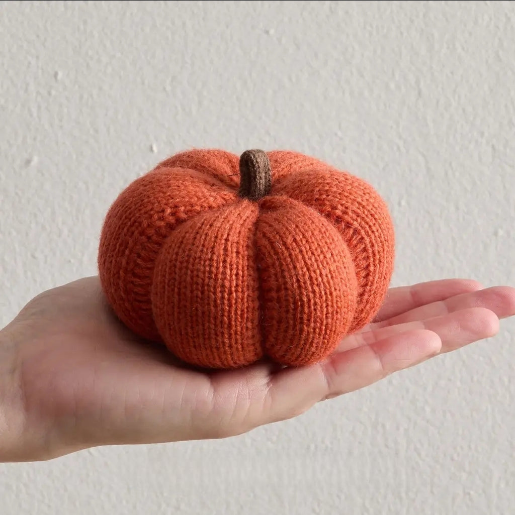 Orange Knitted Pumpkin