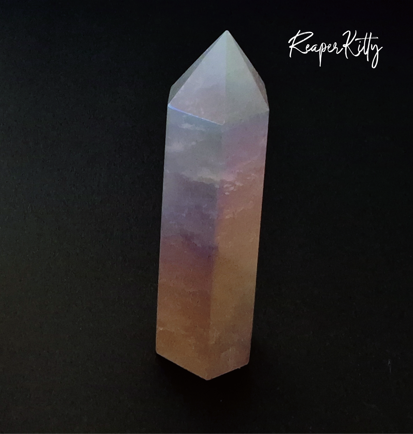 Aura Rose Quartz Tower